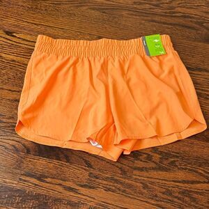 Athletic Works Orange Women's Athletic Shorts